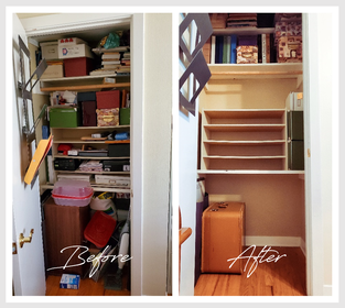 Before after organizing